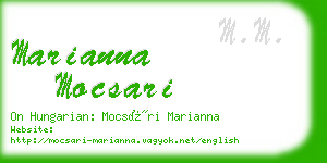 marianna mocsari business card